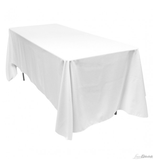 Nappe blanche rectangulaire